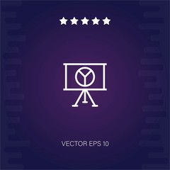 presentation vector icon modern illustration