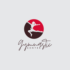 Artistic rhythmic gymnastic center logo