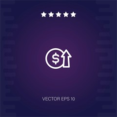 profit vector icon modern illustration