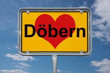 Ortstafel Döbern