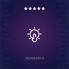 bulb vector icon modern illustration