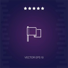 flag vector icon modern illustration