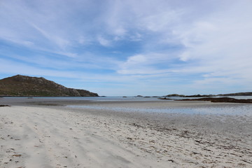 view of the beach, south uist, outer hebrides