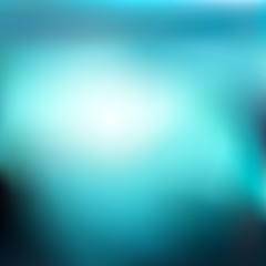 Fototapeta premium Abstract Gradient navy teal to light turquoise background. Blurred blue water backdrop. Vector illustration for your graphic design, banner, summer or aqua poster, website
