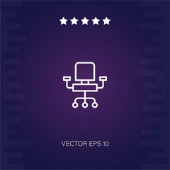 chair vector icon modern illustration