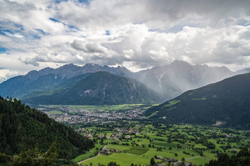 Plakat View of Lienz Town in Eastern Tyrol