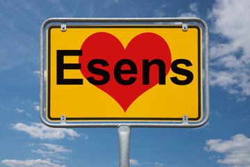 Ortstafel Esens