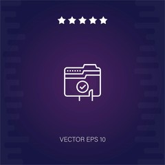 file vector icon modern illustration