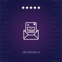 letter vector icon modern illustration