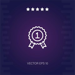 medal vector icon modern illustration