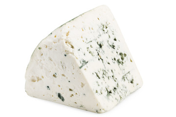blue cheese isolated on a white background