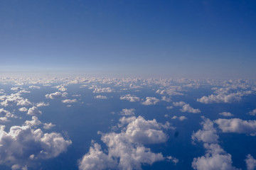 Sky above the clouds abourd