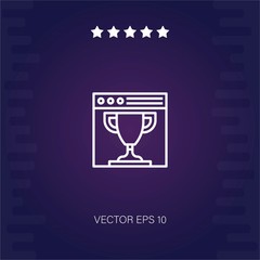 trophy vector icon modern illustration