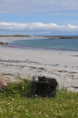 On the beach, northh uist, outer hebrides, scotland