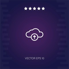 cloud computing vector icon modern illustration