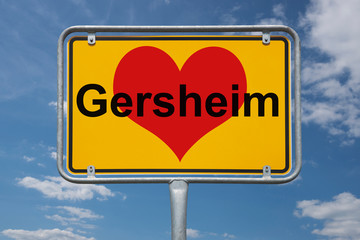 Ortstafel Gersheim