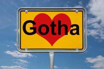 Ortstafel Gotha