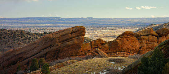 Rocky landscape with distant views