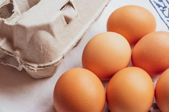 eggs and an egg box