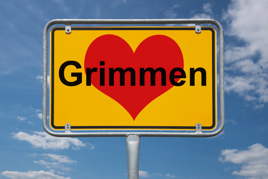 Ortstafel Grimmen