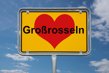 Ortstafel Großrosseln