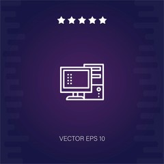 computer vector icon modern illustration