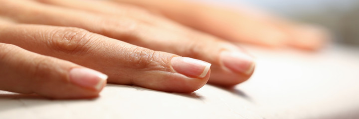 Detailed picture of female fingers
