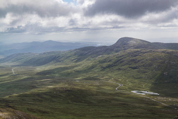 Derryveagh Mountains in Donegal, Co. Donegal, Ireland.