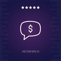 chat vector icon modern illustration