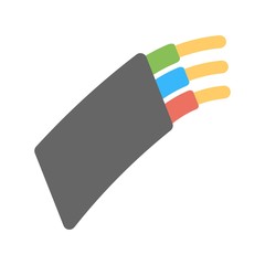 Electric cable wires icon - vector illustration.