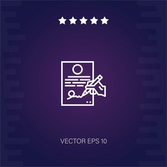 contract vector icon modern illustration