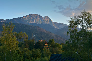 góry Tatry, widok na Giewont