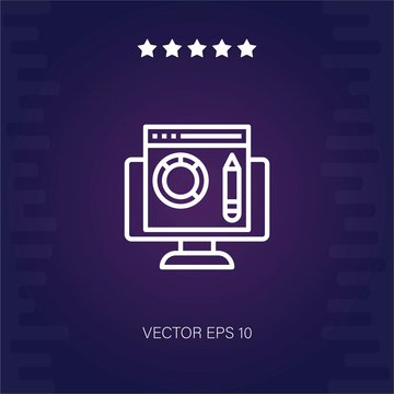 html vector icon modern illustration