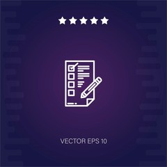 checklist vector icon modern illustration