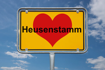 Ortstafel Heusenstamm