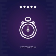 chronometer vector icon modern illustration