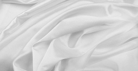 Obraz premium White silk fabric lines