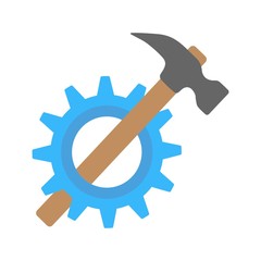 Repair, maintenance service icon - vector illustration.