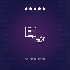 calendar vector icon modern illustration