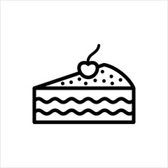Cake Icon, Food Icon, Baked Sweet Food
