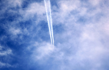 Plane in the sky