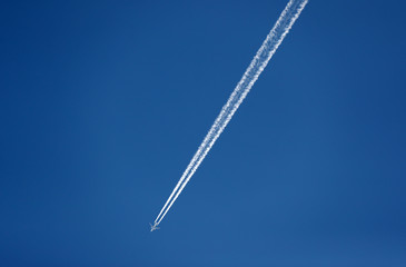 Plane in the sky