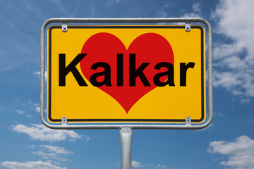 Ortstafel Kalkar