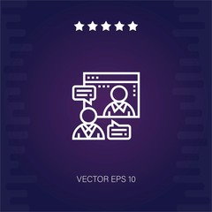 consultant vector icon modern illustration