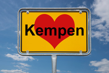 Ortstafel Kempen