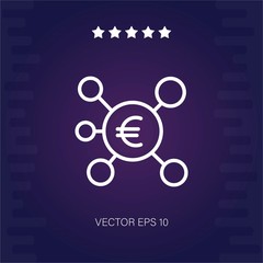connection vector icon modern illustration