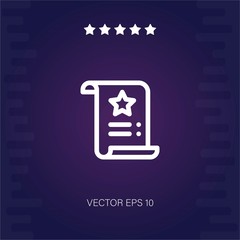contract vector icon modern illustration