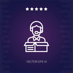 customer service vector icon modern illustration