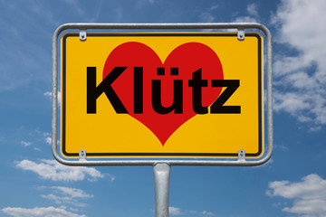 Ortstafel Klütz