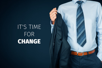 Crisis is time for change concept